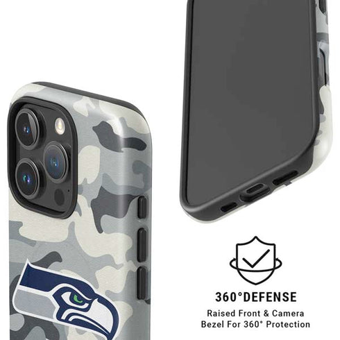 NFL Seattle Seahawks Camo iPhone 16 Pro Max Magsafe Impact Case