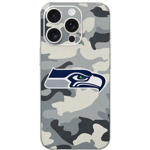 NFL Seattle Seahawks Camo iPhone 16 Pro Skin
