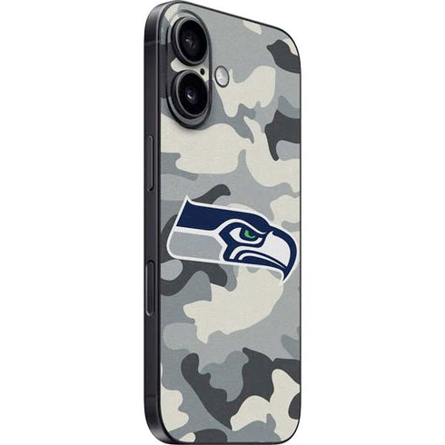 NFL Seattle Seahawks Camo iPhone 16 Skin