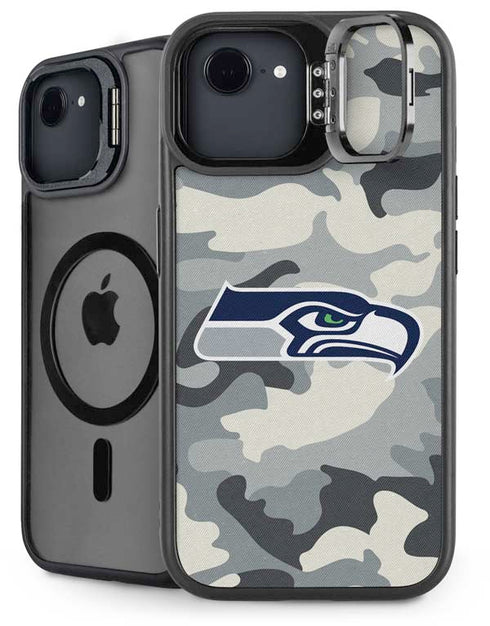 NFL Seattle Seahawks Camo iPhone 16e Kickstand Case