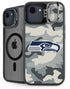 NFL Seattle Seahawks Camo iPhone 16e Kickstand Case