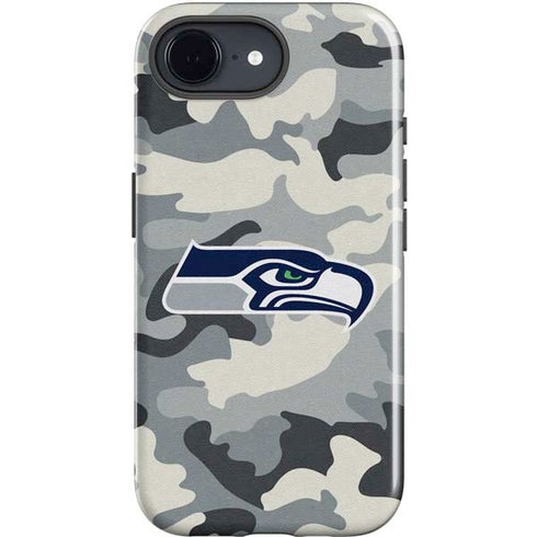 NFL Seattle Seahawks Camo iPhone 16e Impact Case