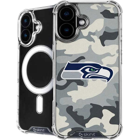 NFL Seattle Seahawks Camo iPhone 17 MagSafe Case