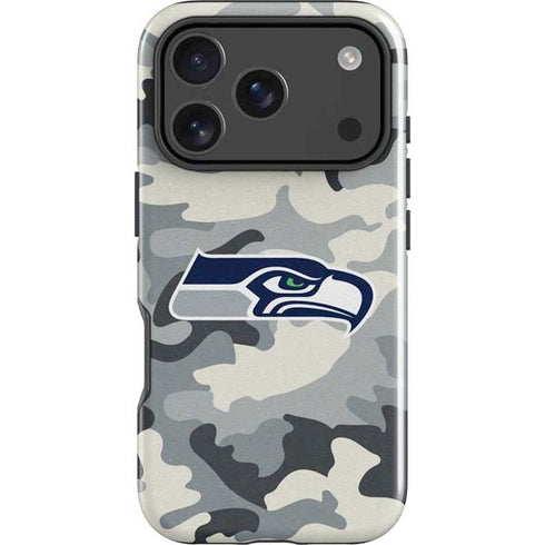 NFL Seattle Seahawks Camo iPhone 18 Pro Max Impact Case