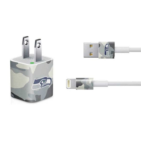 NFL Seattle Seahawks Camo iPhone Charger (5W USB) Skin