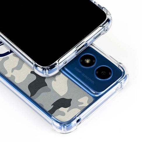 NFL Seattle Seahawks Camo Moto G Play 4G (2024) Clear Case