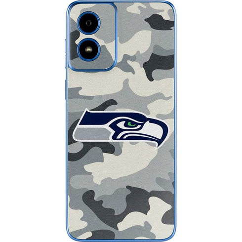 NFL Seattle Seahawks Camo Moto G Play 4G (2024) Skin