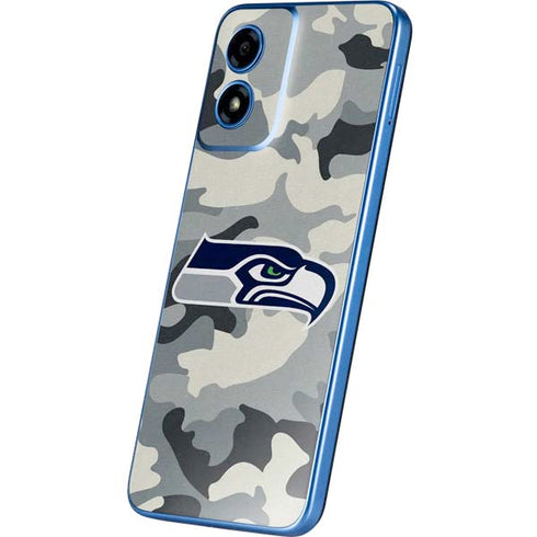 NFL Seattle Seahawks Camo Moto G Play 4G (2024) Skin