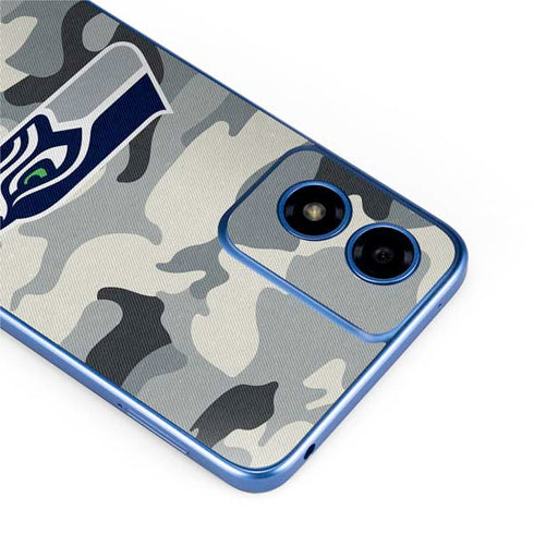NFL Seattle Seahawks Camo Moto G Play 4G (2024) Skin