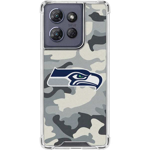 NFL Seattle Seahawks Camo Moto G Power 5G (2025) Clear Case