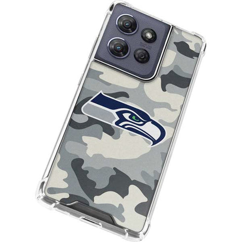 NFL Seattle Seahawks Camo Moto G Power 5G (2025) Clear Case