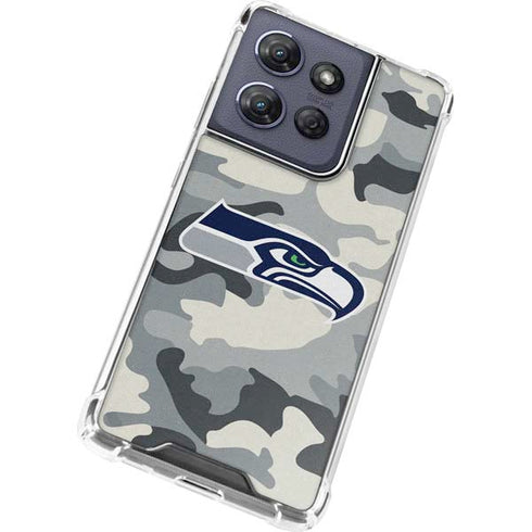 NFL Seattle Seahawks Camo Moto G Stylus 5G (2025) Clear Case