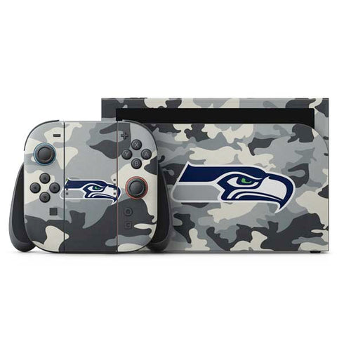 NFL Seattle Seahawks Camo Nintendo Skins