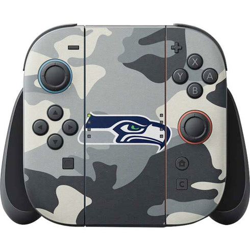 NFL Seattle Seahawks Camo Nintendo Skins