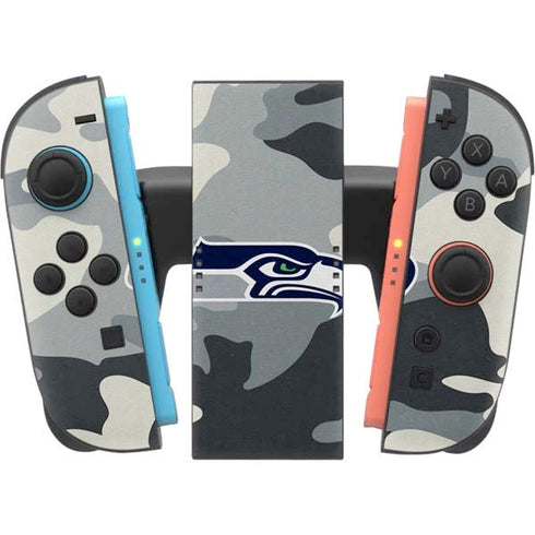 NFL Seattle Seahawks Camo Nintendo Switch 2 (2025) Joy-Con Controller Skin