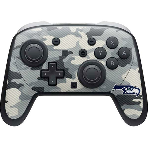 NFL Seattle Seahawks Camo Nintendo Switch 2 (2025) Pro Controller Skin