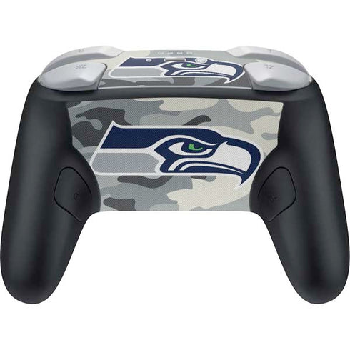 NFL Seattle Seahawks Camo Nintendo Switch 2 (2025) Pro Controller Skin