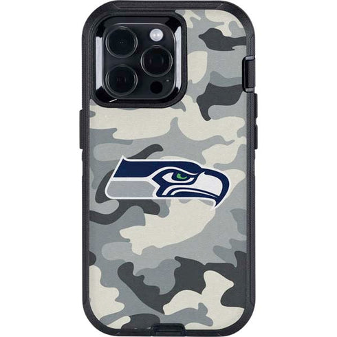 NFL Seattle Seahawks Camo Otterbox Defender iPhone Skin