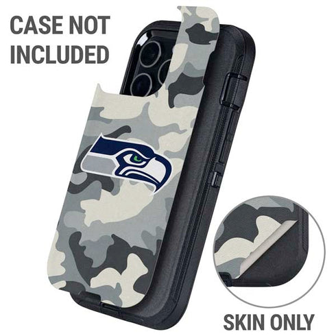 NFL Seattle Seahawks Camo Otterbox Defender iPhone Skin