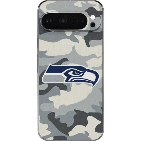 NFL Seattle Seahawks Camo Pixel 9 Pro XL Skin
