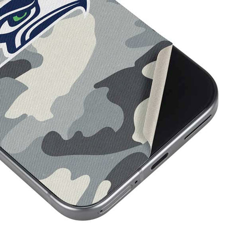 NFL Seattle Seahawks Camo Pixel 9 Pro XL Skin