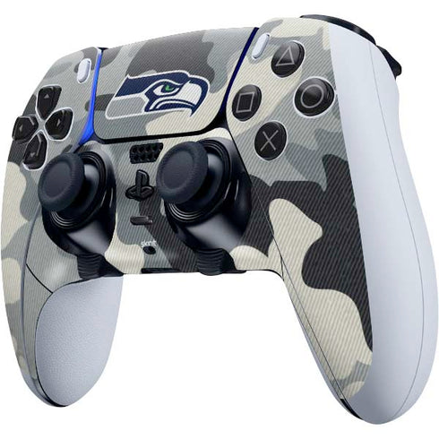 NFL Seattle Seahawks Camo PS5 DualSense Edge Pro Controller Skin