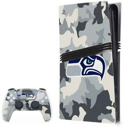 NFL Seattle Seahawks Camo PlayStation PS5 Skins
