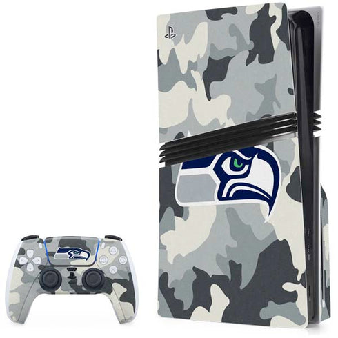 NFL Seattle Seahawks Camo PlayStation PS5 Skins