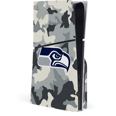 NFL Seattle Seahawks Camo PlayStation PS5 Skins