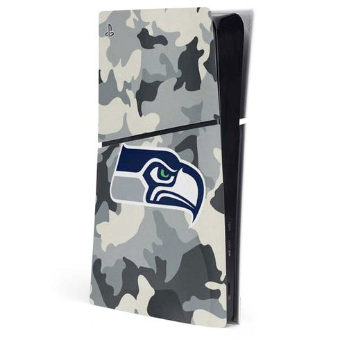 NFL Seattle Seahawks Camo PS5 Slim Digital Edition Console Skin