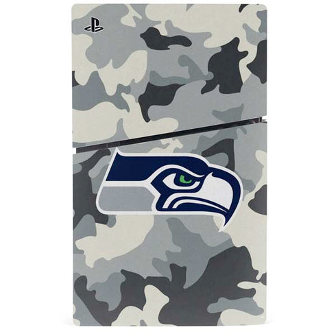 NFL Seattle Seahawks Camo PS5 Slim Digital Edition Console Skin
