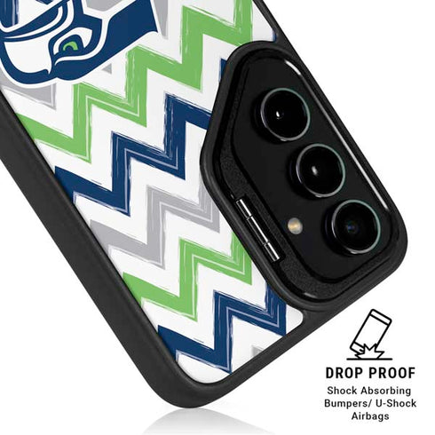 NFL Seattle Seahawks Chevron Galaxy S25 Plus Kickstand Case