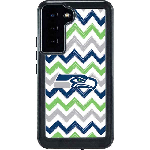 NFL Seattle Seahawks Chevron Galaxy S24 Plus Waterproof Case