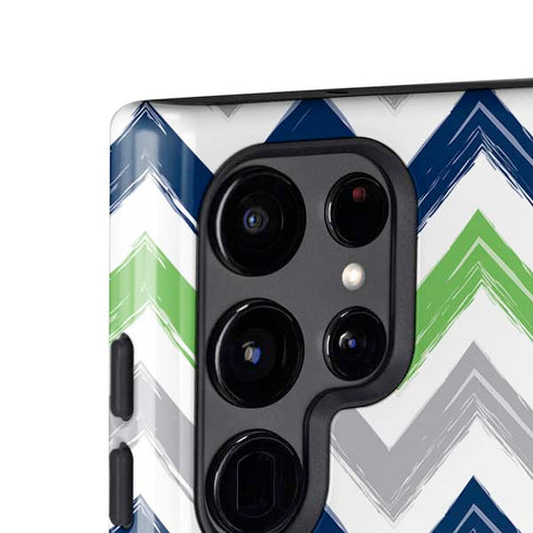 NFL Seattle Seahawks Chevron Galaxy S25 Ultra Impact Case