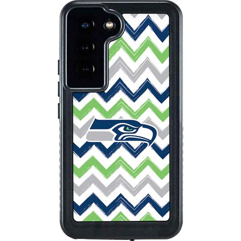 NFL Seattle Seahawks Chevron Galaxy S24 Waterproof Case