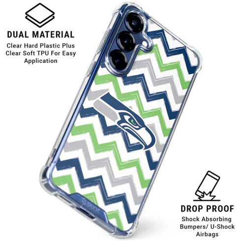NFL Seattle Seahawks Chevron Galaxy S25 Clear Case
