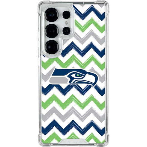 NFL Seattle Seahawks Chevron Galaxy S25 Ultra Clear Case