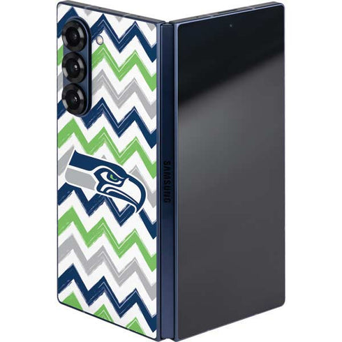 NFL Seattle Seahawks Chevron Galaxy Z Fold6 Skin