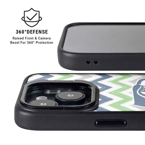 NFL Seattle Seahawks Chevron iPhone 14 Kickstand Case
