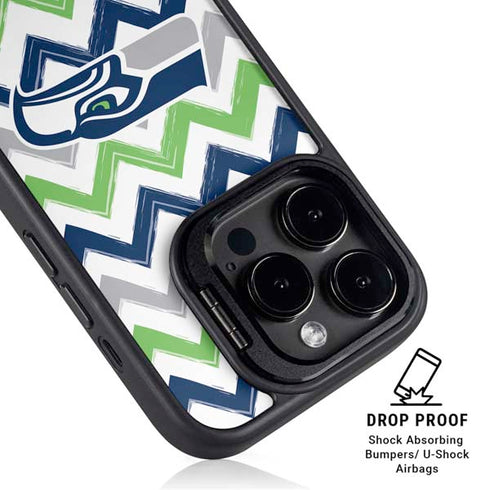 NFL Seattle Seahawks Chevron iPhone 14 Pro Kickstand Case