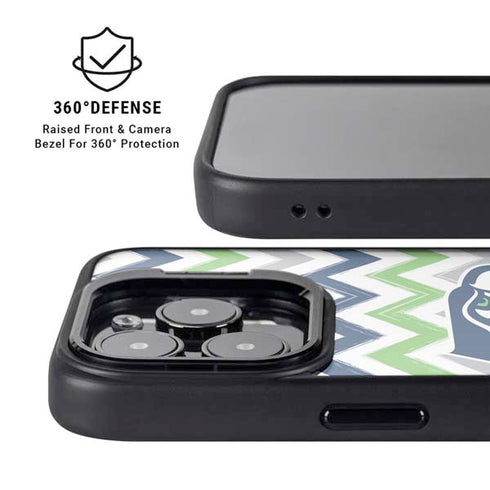 NFL Seattle Seahawks Chevron iPhone 14 Pro Max Kickstand Case