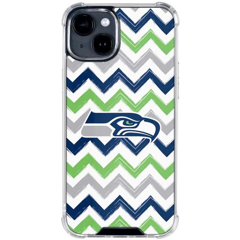 NFL Seattle Seahawks Chevron iPhone 15 Clear Case