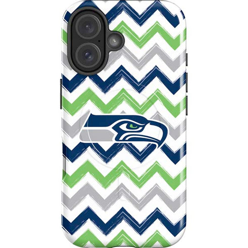NFL Seattle Seahawks Chevron iPhone 16 Magsafe Impact Case