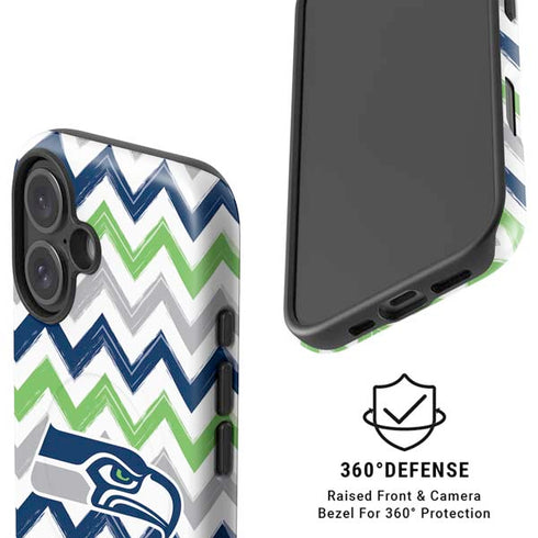 NFL Seattle Seahawks Chevron iPhone 16 Magsafe Impact Case