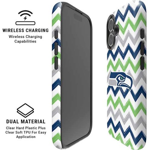 NFL Seattle Seahawks Chevron iPhone 16 Plus Magsafe Impact Case