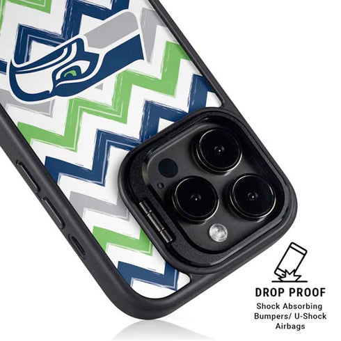 NFL Seattle Seahawks Chevron iPhone 16 Pro Max Kickstand Case