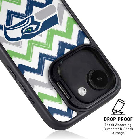 NFL Seattle Seahawks Chevron iPhone 16e Kickstand Case