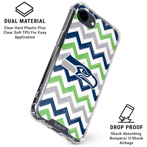 NFL Seattle Seahawks Chevron iPhone 16e Clear Case
