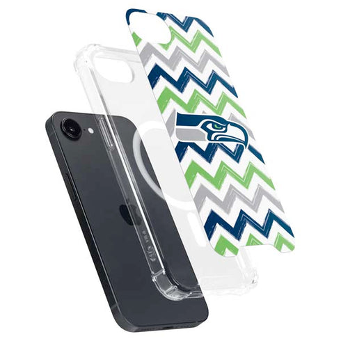 NFL Seattle Seahawks Chevron iPhone 16e MagSafe Case