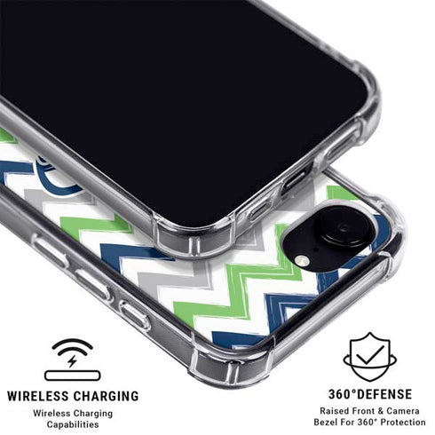NFL Seattle Seahawks Chevron iPhone 16e MagSafe Case